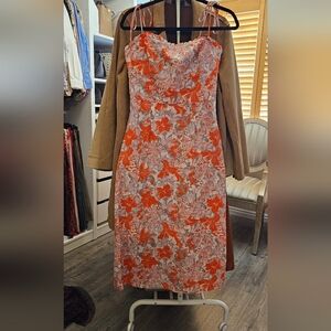 Free People Linen Printed Dress. Size 10.